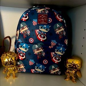 Captian America Funko Loungefly Mini Backpack